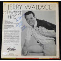 Jerry Wallace Greatest Hits Signed LP Album JSA Authenticated No Record