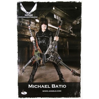 Michael Angelo Batio Signed 11x17 Promo Poster JSA Authenticated