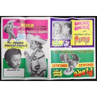 Pedro Gonzalez Gonzalez Signed 22.5x 34.5 Original Folded Poster JSA Authentic