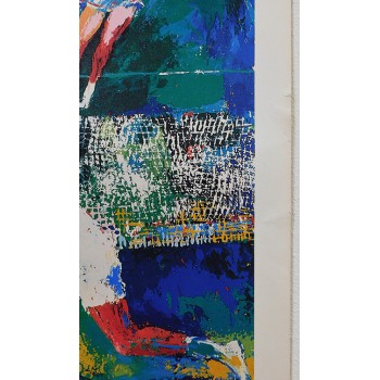 LeRoy Neiman Signed 21x29 The Sportsman Restaurant Lithograph JSA Authenticated