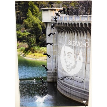 Steve-O Jackass Signed 20x30 Jump Poster JSA Authenticated