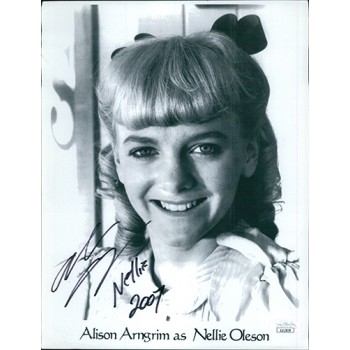 Alison Arngrim Little House on the Prairie Signed 8.5x11 Glossy Photo JSA Authen Alison Arngrim Little House on the Prairie Signed 8.5x11 Glossy Photo JSA Authen