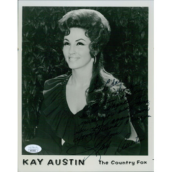 Kay Austin Country Singer Signed 8x10 Glossy Promo Photo JSA Authenticated Kay Austin Country Singer Signed 8x10 Glossy Promo Photo JSA Authenticated