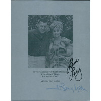 Lucille Ball and Gary Morton Signed 8x10 Photo Page JSA Authenticated Lucille Ball and Gary Morton Signed 8x10 Photo Page JSA Authenticated