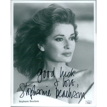 Stephanie Beacham Actress Signed 8x10 Matte Finish Photo JSA Authenticated
