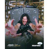 Frank Bello Anthrax Bassist Signed 8x10 Cardstock Photo JSA Authenticated Frank Bello Anthrax Bassist Signed 8x10 Cardstock Photo JSA Authenticated