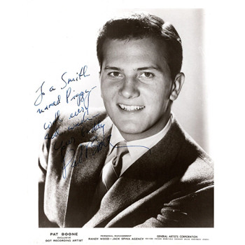 Pat Boone Actor Singer Signed 8x10 Glossy Photo JSA Authenticated Pat Boone Actor Singer Signed 8x10 Glossy Photo JSA Authenticated