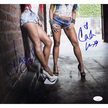 Butcher Babies Heidi Shepherd Carla Harvey Signed 12x18 Glossy Photo JSA Authen