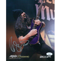 Rob Caggiano Anthrax Guitarist Signed 8x10 Cardstock Photo JSA Authenticated Rob Caggiano Anthrax Guitarist Signed 8x10 Cardstock Photo JSA Authenticated
