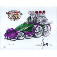 Fraser Campbell Hot Wheels designer Signed 8.5x11 Cardstock Photo JSA Authentic Fraser Campbell Hot Wheels designer Signed 8.5x11 Cardstock Photo JSA Authentic