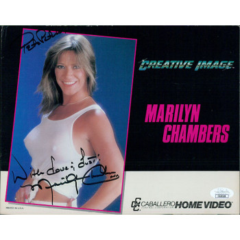 Marilyn Chambers Adult Actress Signed 8x10 Cardstock Photo JSA Authenticated Marilyn Chambers Adult Actress Signed 8x10 Cardstock Photo JSA Authenticated