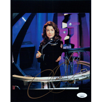 Claudia Christian Babylon 5 Signed 8x10 Cardstock Photo JSA Authenticated