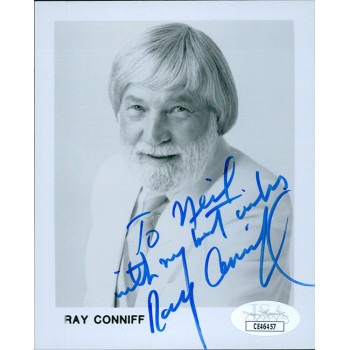 Ray Conniff Big Band Musician Signed 4x5 Glossy Promo Photo JSA Authenticated