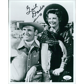 Gail Davis Actress Signed 8x10 Glossy Photo JSA Authenticated