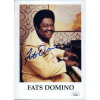 Fats Domino Piano Musician Signed 5x7 Cardstock Photo JSA Authenticated Fats Domino Piano Musician Signed 5x7 Cardstock Photo JSA Authenticated
