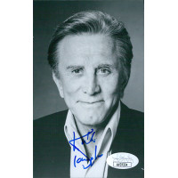 Kirk Douglas Actor Signed 3.5x5.5 Glossy Photo JSA Authenticated