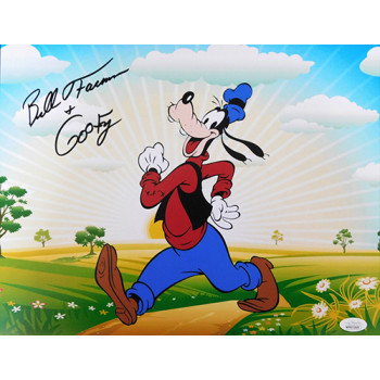 Bill Farmer Goofy Signed 11x14 Matte Photo JSA Authenticated