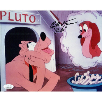 Bill Farmer Pluto Signed 8x10 Glossy Photo JSA Authenticated