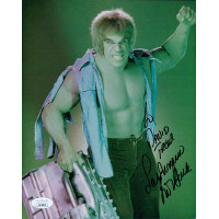 Lou Ferrigno The Incredible Hulk Signed 8x10 Cardstock Photo JSA Authenticated Lou Ferrigno The Incredible Hulk Signed 8x10 Cardstock Photo JSA Authenticated