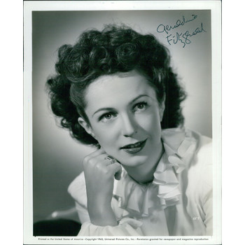 Geraldine Fitzgerald Actress Signed 8x10 Original Still Photo JSA Authenticated Geraldine Fitzgerald Actress Signed 8x10 Original Still Photo JSA Authenticated