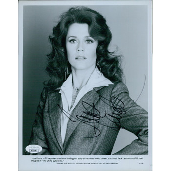 Jane Fonda The Chine Syndrome Signed 8x10 Glossy Promo Photo JSA Authentic Jane Fonda The Chine Syndrome Signed 8x10 Glossy Promo Photo JSA Authentic