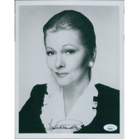 Joan Fontaine Actress Signed 8x10 Glossy Photo JSA Authenticated Joan Fontaine Actress Signed 8x10 Glossy Photo JSA Authenticated