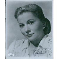 Joan Fontaine Actress Signed 8x10 Glossy Photo JSA Authenticated Kinks Joan Fontaine Actress Signed 8x10 Glossy Photo JSA Authenticated Kinks