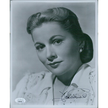 Joan Fontaine Actress Signed 8x10 Glossy Photo JSA Authenticated Kinks
