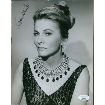 Joan Fontaine Actress Signed 7x9 Glossy Vintage Photo JSA Authenticated Kinks