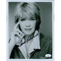 Anne Francis Actress Signed 8x10 Glossy Photo JSA Authenticated