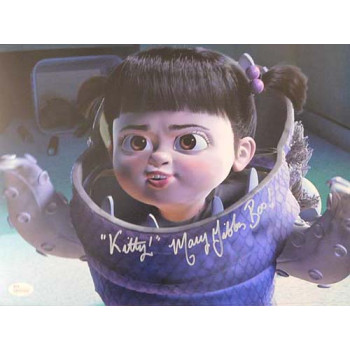 Mary Gibbs Signed Monsters, Inc. Boo 11x14 Matte Color Photo JSA Authenticated