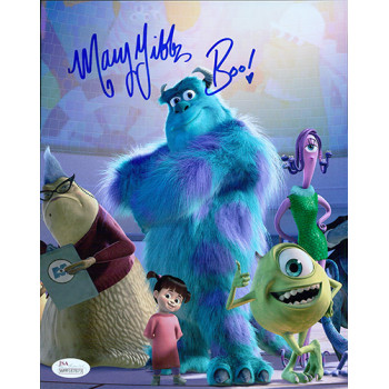 Mary Gibbs Signed Monsters, Inc. Boo 8x10 Matte Color Photo JSA Authenticated Mary Gibbs Signed Monsters, Inc. Boo 8x10 Matte Color Photo JSA Authenticated