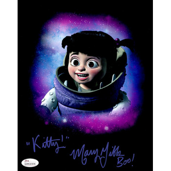 Mary Gibbs Signed Monsters, Inc. Boo 8x10 Matte Color Photo JSA Authenticated