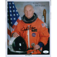 John Glenn Astronaut Signed 8x10 Matte Promo Photo JSA Authenticated