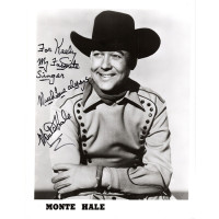 Monte Hale American Actor Singer Signed 8x10 Glossy Photo JSA Authenticated