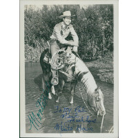 Monte Hale Western Cowboy TV Actor Signed 5x7 Photo JSA Authenticated