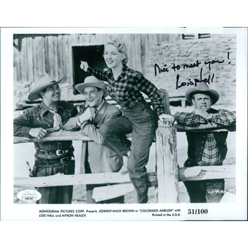 Lois Hall Colorado Ambush Signed 8x10 Glossy Promo Photo JSA Authenticated Lois Hall Colorado Ambush Signed 8x10 Glossy Promo Photo JSA Authenticated