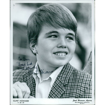 Clint Howard Signed 8x10 Original Still Glossy Photo JSA Authenticated Clint Howard Signed 8x10 Original Still Glossy Photo JSA Authenticated