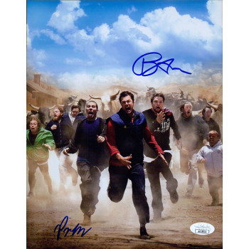 Jackass Bam Margera And Preston Lacy Signed 8x10 Glossy Photo JSA Authen Creased Jackass Bam Margera And Preston Lacy Signed 8x10 Glossy Photo JSA Authen Creased