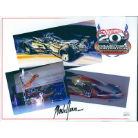 Mark Jones Hot Wheels designer Signed 8.5x11 Cardstock Photo JSA Authenticated Mark Jones Hot Wheels designer Signed 8.5x11 Cardstock Photo JSA Authenticated