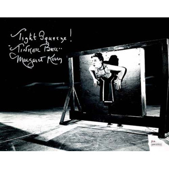 Margaret Kerry Disney Tinker Bell Signed 8x10 Matte B&W Photo JSA Authenticated