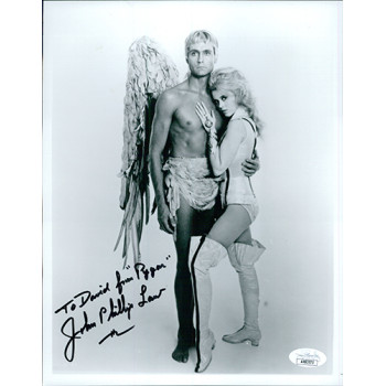 John Phillip Law Barbarella Actor Signed 8x10 Glossy Photo JSA Authenticated