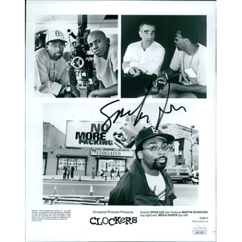 Spike Lee Clockers Signed 8x10 Glossy Promo Photo JSA Authenticated Spike Lee Clockers Signed 8x10 Glossy Promo Photo JSA Authenticated