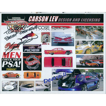Carson Lev Hot Wheels Designer Signed 8.5x11 Paper Page Photo JSA Authenticated Carson Lev Hot Wheels Designer Signed 8.5x11 Paper Page Photo JSA Authenticated