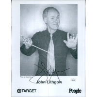 John Lithgow Actor Signed 8.5x11 Paper Promo Photo JSA Authenticated