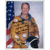 Jack Lousma Astronaut Signed 8x10 Card Stock Promo Photo JSA Authenticated Jack Lousma Astronaut Signed 8x10 Card Stock Promo Photo JSA Authenticated