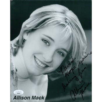 Allison Mack Actress Signed 8x10 Cardstock Promo Photo JSA Authenticated Allison Mack Actress Signed 8x10 Cardstock Promo Photo JSA Authenticated