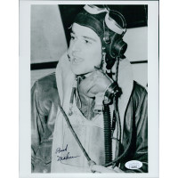 Walker Bud Mahurin WWII Ace Pilot Signed 8x10 Glossy Photo JSA Authenticated Walker Bud Mahurin WWII Ace Pilot Signed 8x10 Glossy Photo JSA Authenticated