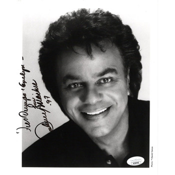 Johnny Mathis Singer Signed 8x10 Glossy Photo JSA Authenticated Johnny Mathis Singer Signed 8x10 Glossy Photo JSA Authenticated