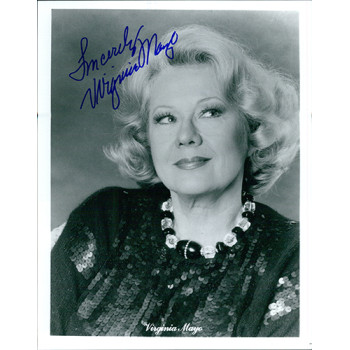 Virginia Mayo Actress Signed 8x10 Glossy Photo JSA Authenticated